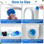 product_image_name-Generic-Lot De 10 Désodorisants De Haute Qualité Bleu-Rose Solide Bloc à Bulles Nettoyant Pour Cuvette De Toilette, Blocs De Nettoyage Pour Toilettes WC-6