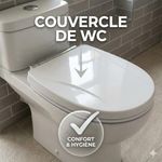 Couvercle de WC - PLASTIC TOILET SEAT