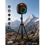 Enceinte Bluetooth Portable D29 + Support Trépied – RGB LED Sans Fil