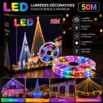 Guirlande Lumineuse LED Décorative Multicolore 50M – Intérieur & Extérieur