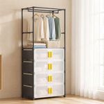 Generic penderie ouverte avec tiroirs  Armoire De Rangement/Dressing penderie modulaire avec commode intégrée. - image 3