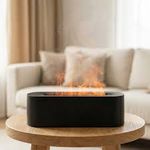 Generic Diffuseur d’Arômes Effet Flamme LED – Humidificateur Décoratif - image 4