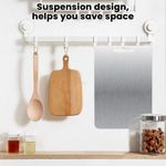 product_image_name-Generic-Planche à découper en titane - En acier inoxydable des deux côtés - Sans BPA - Pour la cuisine, la viande, le pain, les légumes, les fruits (29 x 20 cm)-6