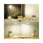 Generic Lampe De Bureau De Table MINAR, Ampoule LED Intégrée - à Poser - Blanc - image 2