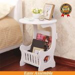 Generic Agréable Table centrale avec rangement pour magazines et table de jardin étanche