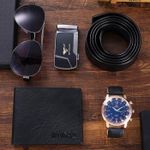 product_image_name-Generic-Coffret de 4 pièces ensemble de montre - ceinture - lunettes - portefeuille-1
