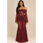 Robe Longue de Soirée en Dentelle