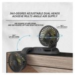 product_image_name-Generic-Ventilateur électrique Multifonction Pour Voiture, Double Tête Réglable à 360°, 2 Vitesses, USB,-3
