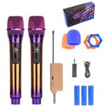 Generic Microphone Sans Fil Double Micro Avec Récepteur Bluetooth Mini