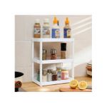 product_image_name-Generic-Étagère de Rangement pour Évier de Cuisine, Blanc 3 Couches-1