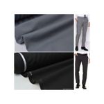 Lot de Deux Tissu Pour Pantalon Homme - Gris et Noir - 1m50×2