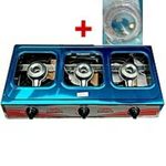 Rechaud à Gaz Inox Avec Allumage GAZ Automatique - 3 Feux