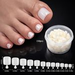 150 Pièces Capsule Faux Ongle Pour Extension pedicure Nail Art