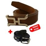 A4 Fashion Ceinture Avec Crochet - Ceinture Junior Offerte - Marron