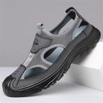 product_image_name-Fashion-Sandales Respirantes Pour Hommes - Gris-2