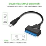Generic Adaptateur SATA III Vers Type C Hdd/Ssd - compatible Pc, Mac et Smartphone - image 3