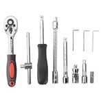 product_image_name-Generic-53 Pièces Jeu D'embouts De Tournevis Clé à Cliquet Vis De Réparation Kit D'outils Clé à Douille Plate Tête Hexagonale Réparation De Moteur De Voiture-8