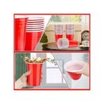 Generic Agréable Lot De 50 Gobelets Réutilisables En Plastique Rouge