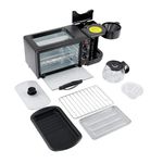 Generic Machine à petit-déjeuner 3-En-1 Multifonctionnelle - Mini Four + Poêle + Cafetière - image 6