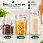 Lot de 3 bocaux