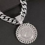 Chic Bijoux Colliers Cubaine Strass Or Chaîne Luxueuse Bling ZAT...