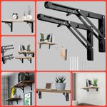 product_image_name-Generic-Étagère Murale Pliante Noir-1