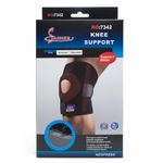 Genouillère de Soutien Professionnelle Néoprène Modèle 7342 - Renforts Métalliques & Stabilisateur Rotulien - Compression Thérapeutique, Idéale Sport (Course, Basket)