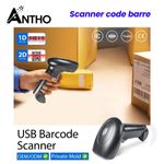 ANTHO Lecteur Code Barre 2D USB - Scanner - QR Code - image 2
