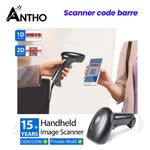 ANTHO Lecteur Code Barre 2D USB - Scanner - QR Code - image 3