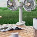 Generic Ventilateur Double Tête Rechargeable - image 5