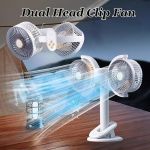 Generic Ventilateur Double Tête Rechargeable - image 6