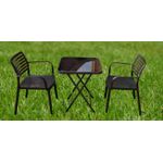 product_image_name-Generic-Table Pliante Carré Vitré Avec 2 Chaises en caoutchouc-1