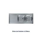 Genetic   Évier Cuisine 2 Bacs