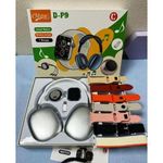 Ensemble Montre Connectées+ Casque Bluetooth+ Petit Radio + Adaptateur Et 7 Bracelets