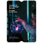 Generic Veilleuse de Chambre LED Créative Tactile USB - Lampe Décorative Globe Plasma pour Ambiance Nuit - image 5