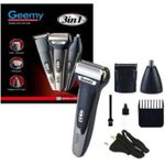 Geemy Ensemble Rasoir Et Tondeuse Rechargeable 3 En 1 GM-598