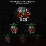 product_image_name-Generic-Horloge Murale Numérique Ronde USB Avec Grand écran De 10 Pouces-6