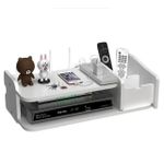 Generic Étagère murale de rangement (decodeur ,wifi et autres blanc) - image 5