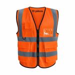 Lot 10 de chasubles (gilet de sécurité)- orange