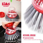 product_image_name-Liao-Kit de Nettoyage Multi-Surfaces 4-en-1 – Ensemble Pelle, Balayette, Brosse à Récurer & Brosse à Vaisselle – Idéal Cuisine & Atelier – Design Ergonomique Rouge-3