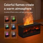 Generic Cheminée décorative électrique avec effet flamme multicolore et brume - image 2