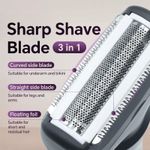 product_image_name-Generic-Appareil d'épilation multifonctionnel pour femmes, ensemble de rasoirs 4 en 1, instrument d'épilation pour usage domestique - Noir-3