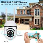 product_image_name-Generic-PTZ Wifi IP caméra de Surveillance sans fil CCTV caméra de sécurité infrarouge Vision nocturne Wifi caméra 1080P HD caméra moniteur-1