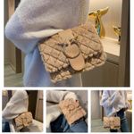 product_image_name-HUAHUA-HUAHUA Sac Bandoulière Sac Bandoulière Bracelet En Peluche Logo Cerf-4