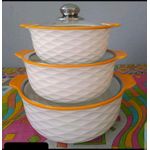Bothwin Lot De 3 Soupière ET COUVERTURE VITRÉ