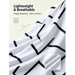 AIDAILU Chemise Loisirs Manches Longues Hommes - Blanc/Noir - image 6