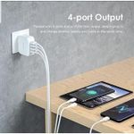 Oraimo Chargeur Rapide Original 4 Ports - PowerCube 4P 5.1A - OCW-E95S - Câble Android - image 4