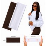 SHEIN Lot De 2 Bandeaux Marron et Blanc - image 2