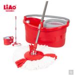 product_image_name-Liao-Tornado Mop LT2210 – Système de Nettoyage Rotatif Premium – Seau avec Essoreur Rapide & Balai Microfibre – Design Ergonomique Haute Qualité – Rouge-5