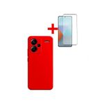 product_image_name-Generic-Coque En Silicone Redmi Note 13 Pro Plus + 1 Antichoc 9D - Rouge-1